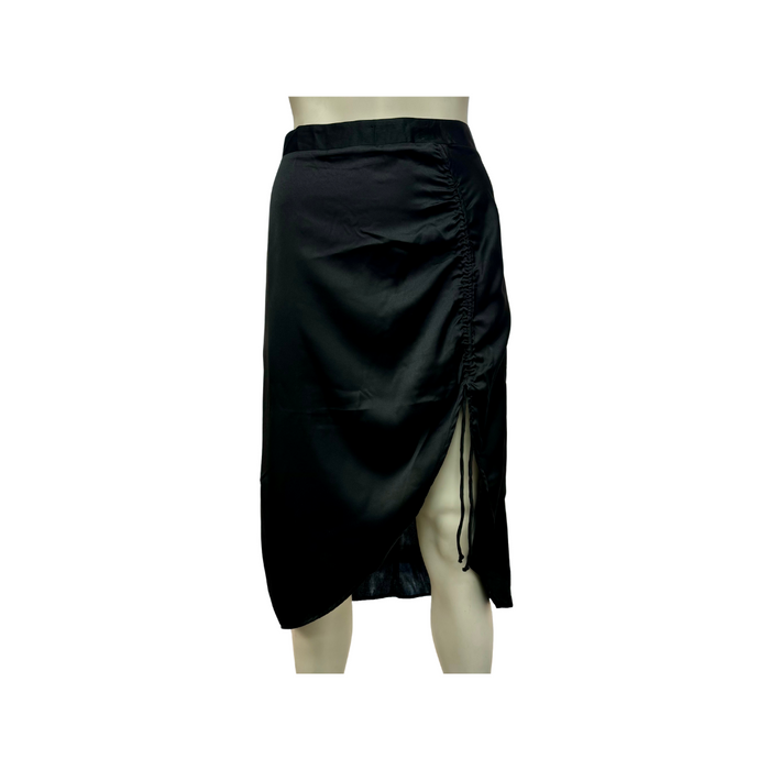 Japra Asymmetrical Black Skirt, Size Medium by Vanessa Jane