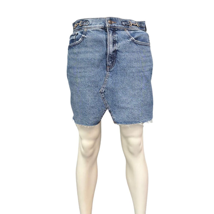 Express Womens High Rise Denim Mini Skirt, Size 6 by Vanessa Jane
