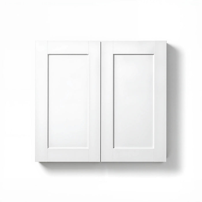 Hampton Bay Hampton Satin White Raised Panel Stock Kitchen Cabinet by Vanessa Jane