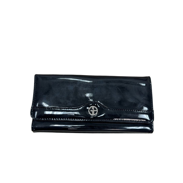 Giani Bernini Patent Receipt Wallet by Vanessa Jane