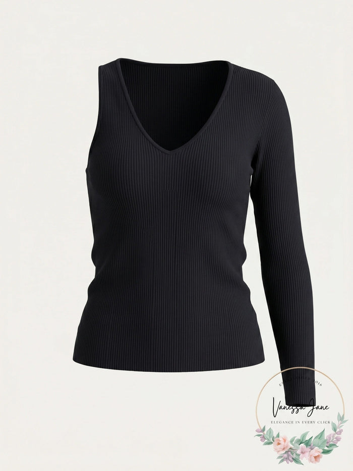 Michael Michael Kors One Sleeve Top by Vanessa Jane