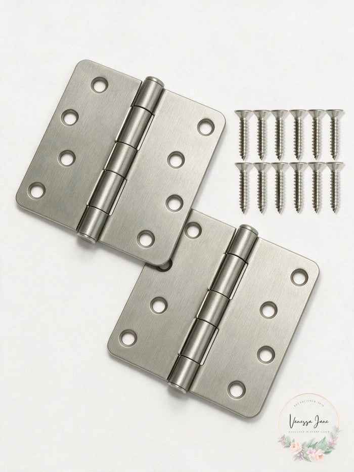 Deltana S44R415 4 X 4 X 0.25 in. Radius Hinge Steel-US15, 1 Set by Vanessa Jane