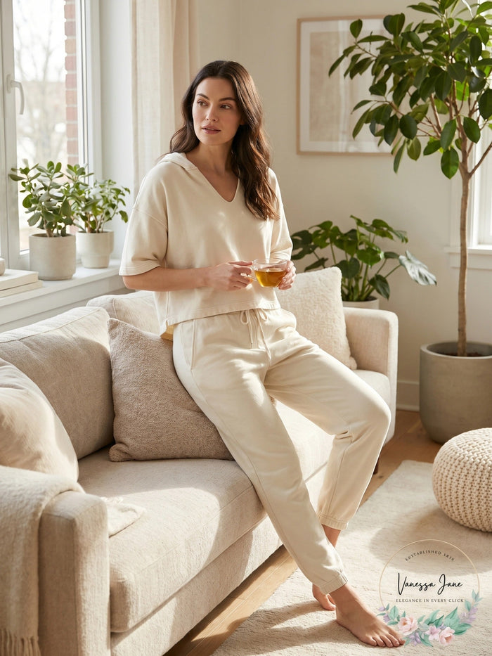 Joie Womens Irving Cropped Hoodie - Bleached Stone by Vanessa Jane