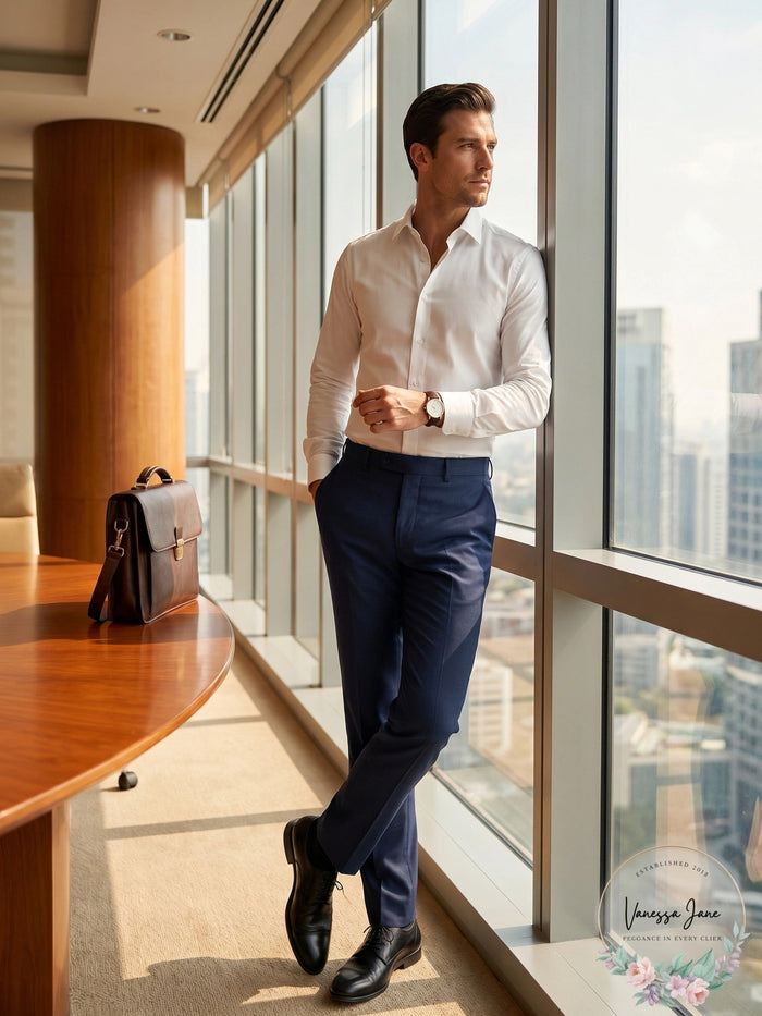 Lauren Ralph Lauren Men’s Pattern Classic-Fit Flex Stretch Dress Pants, 33x32 by Vanessa Jane