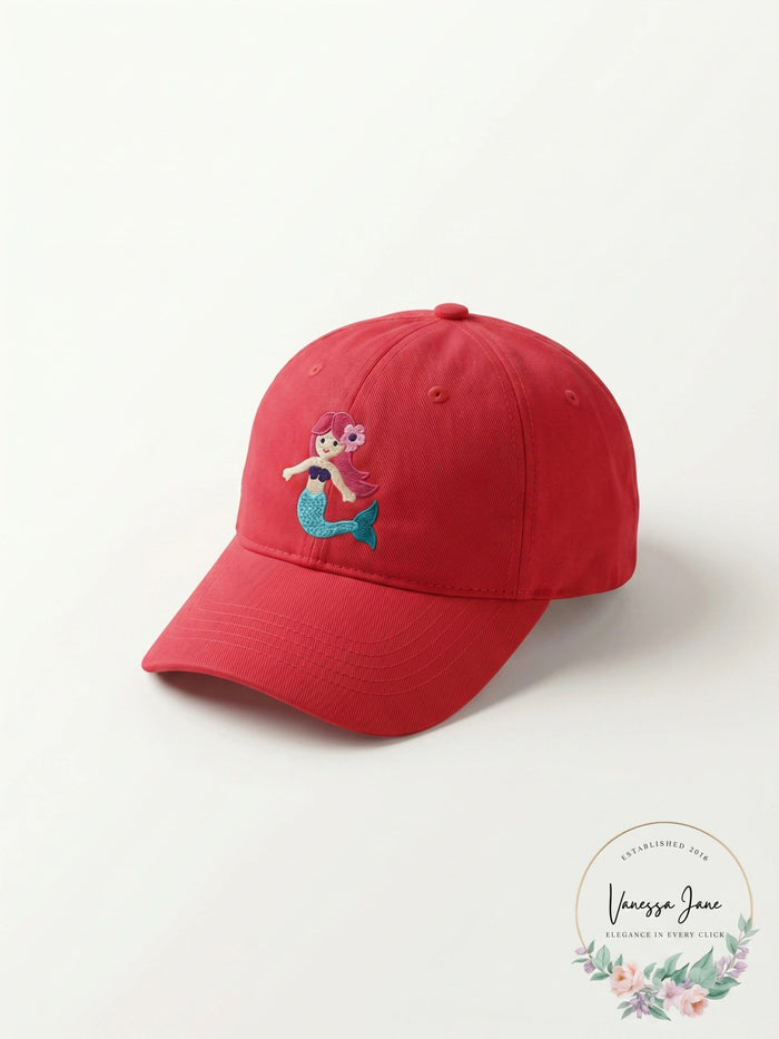 Savanna Georgia Girls Mermaid Montauk Baseball Cap ,Color: Pink by Vanessa Jane