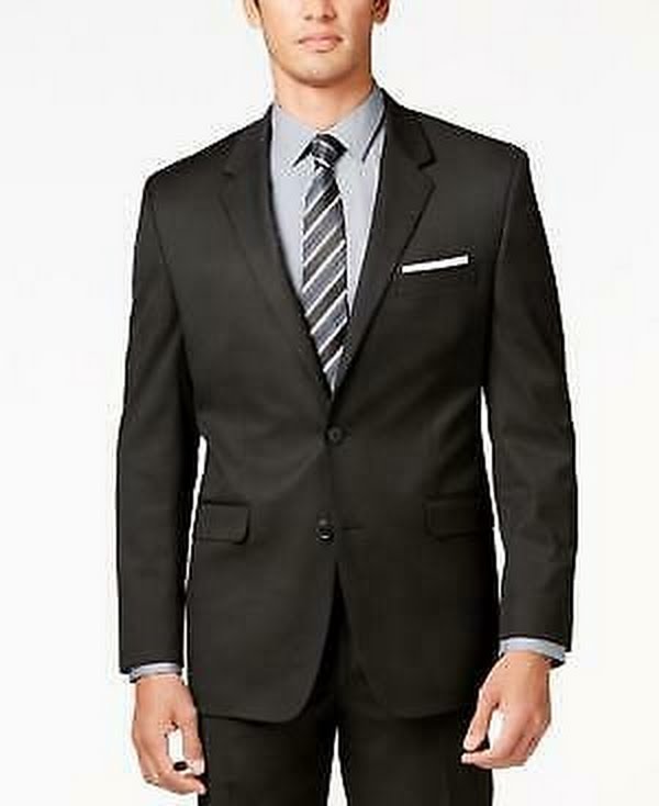 Alfani Mens Traveler Regular Fit Notch Lapel Two-Button Suit Jacket by Vanessa Jane