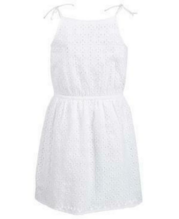 Epic Threads Big Girls Eyelet Tie Dress, Size Medium by Vanessa Jane