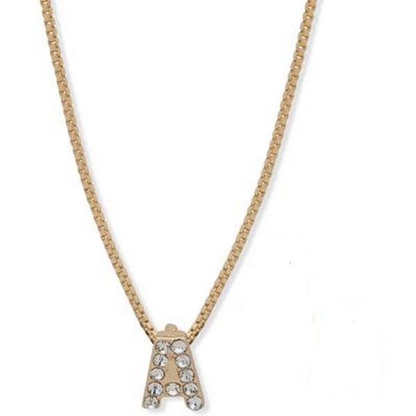 Anne Klein Womens Initial a Pendant in Gold-Tone by Vanessa Jane