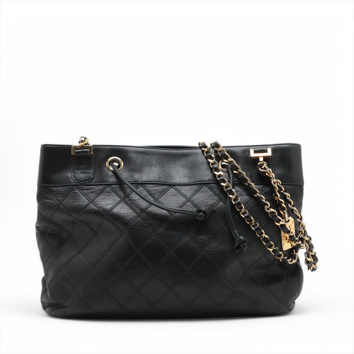 Chanel Lambskin Black Quilted Shoulder Bag 0 Series #3752 by Bolt Boutique