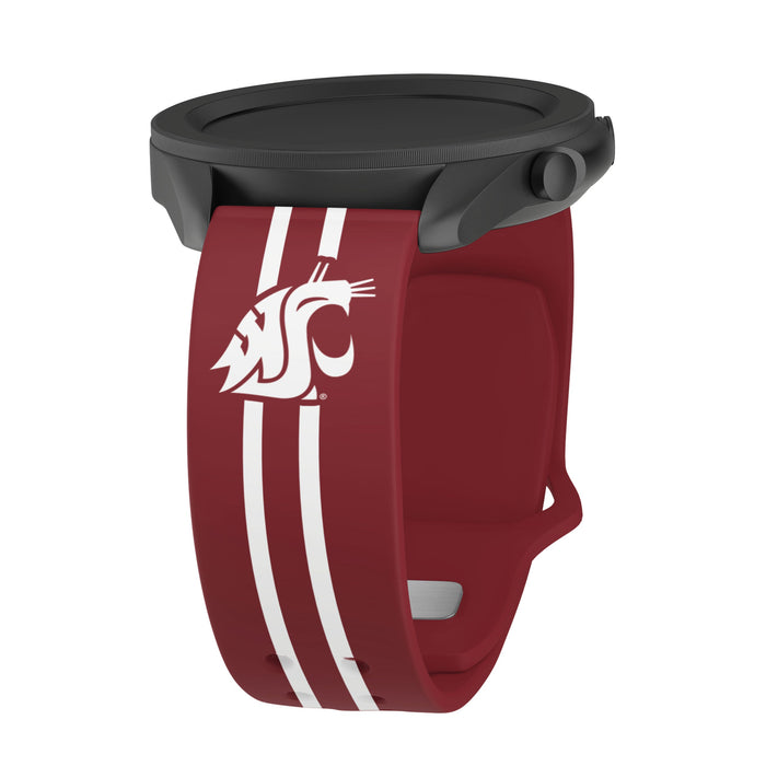 Washington State Cougars HD Watchband for Samsung, Garmin, Fossil, and More for Samsung, Garmin, Fossil, and More by Affinity Bands