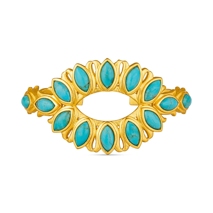 Water Lily Cuff - Turquoise by Christina Greene