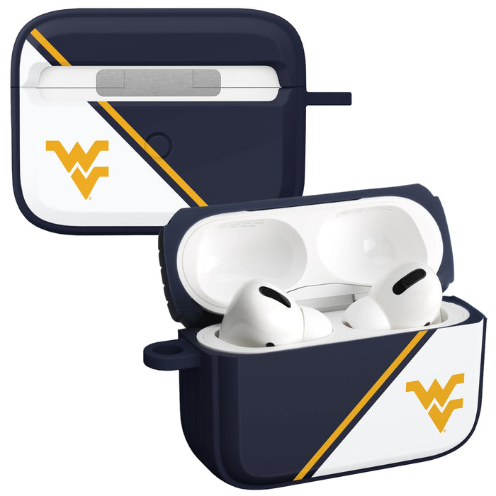 West Virginia Mountaineers HDX Champion Series Apple AirPods Pro 1 & 2 Case Cover by Affinity Bands