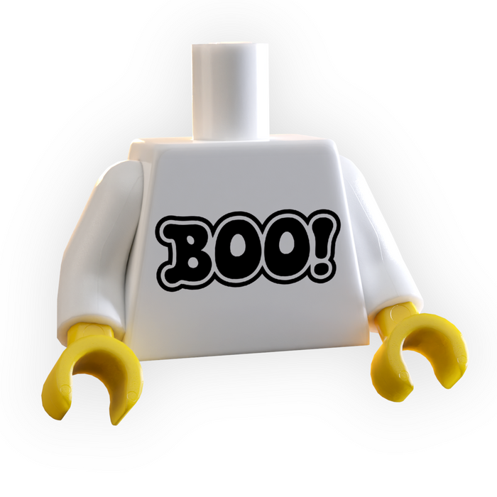 Halloween BOO! Minifig Torso by B3 Customs