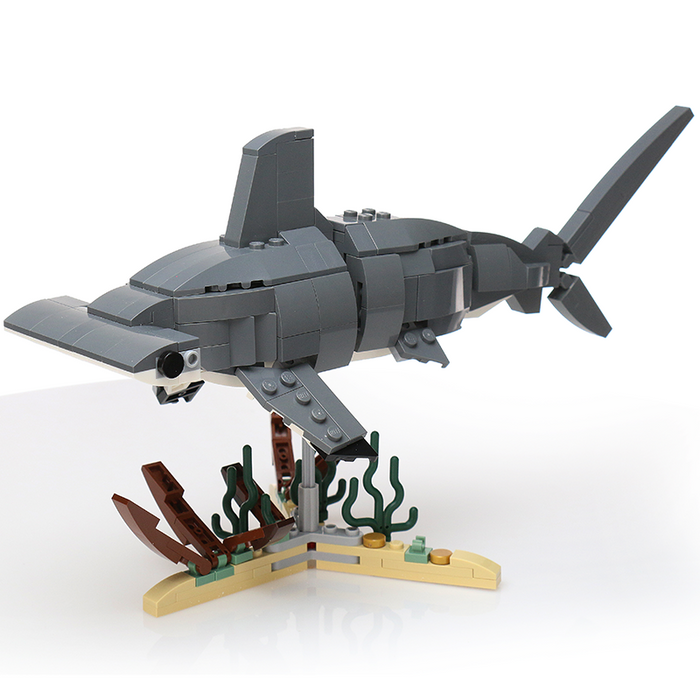 Hammerhead Shark Building Set made with LEGO parts - B3 Customs by B3 Customs