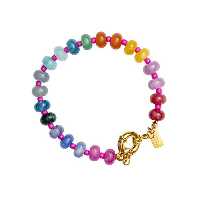 Wild at Heart Knotted Multicolor Beaded Bracelet by Christina Greene