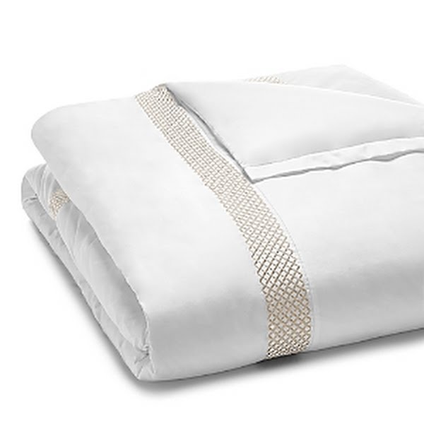 Hudson Park Collection 500TC Embroidered Geo Duvet Cover by Vanessa Jane