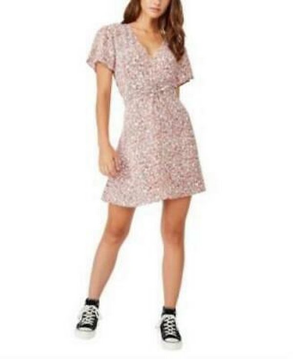 Cotton on Woven Marissa Gathered Front Mini Dress,Size Large by Vanessa Jane
