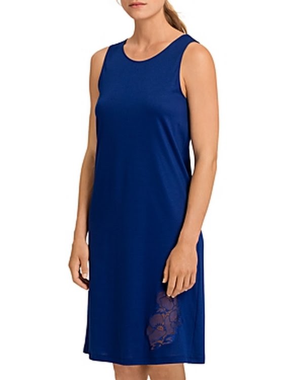 Hanro Paola Lace Trim Sleeveless Nightgown,Size S by Vanessa Jane