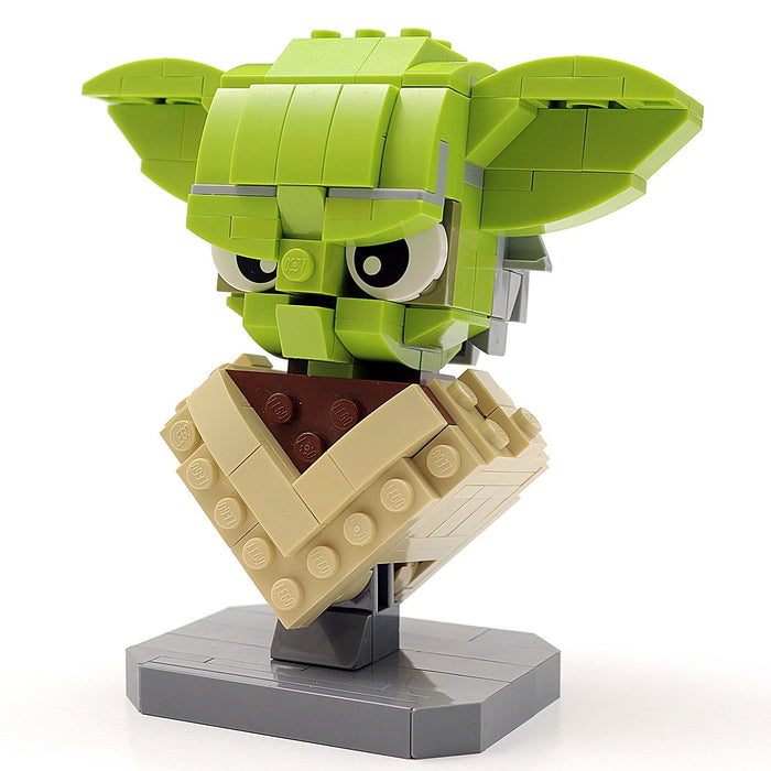 Custom Star Wars Yoda Bust made with LEGO® parts by B3 Customs