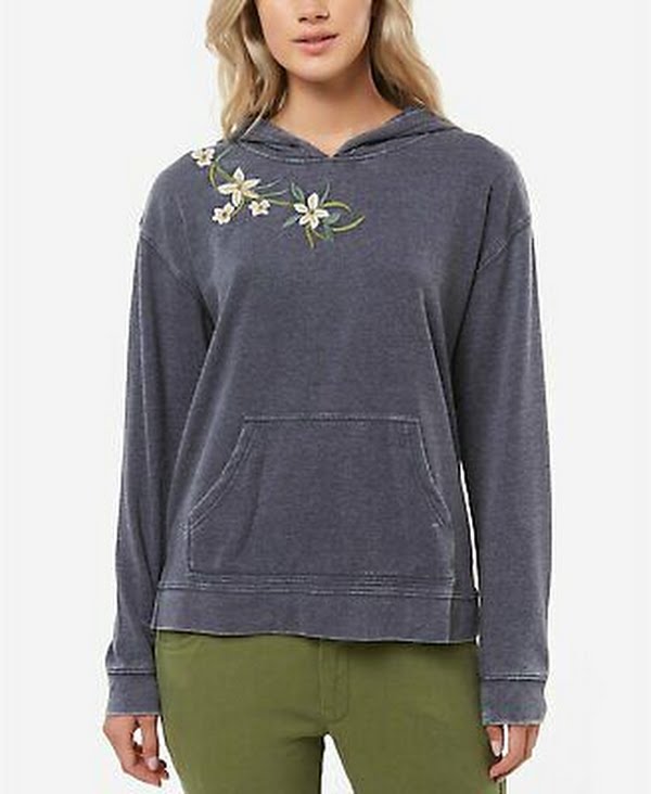 ONeill Juniors Embroidered Fleece Hoodie by Vanessa Jane