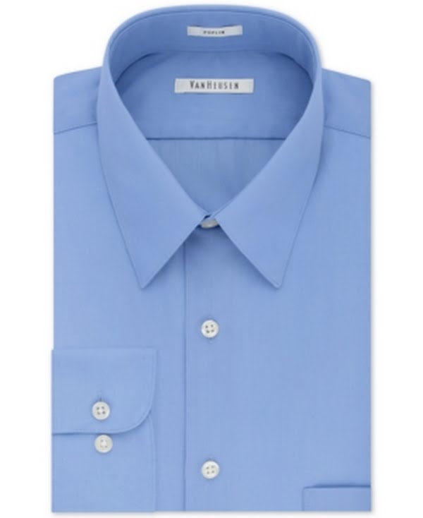 Van Heusen Mens Classic-Fit Poplin Dress Shirt by Vanessa Jane