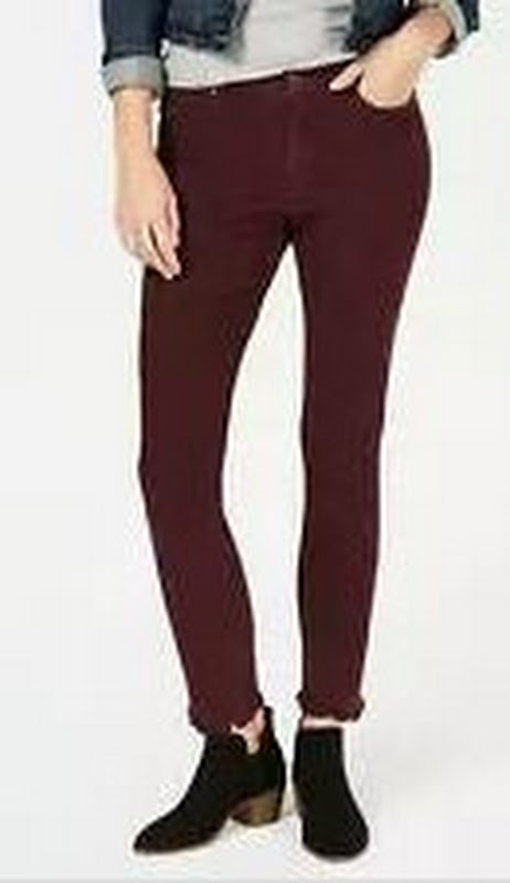 Style & Co. Womens Bandit Cotton Stretch Mid-Rise Skinny Pants, Size 2P by Vanessa Jane