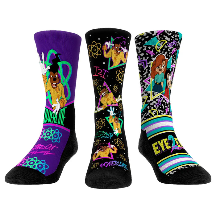 A Goofy Movie - Powerline 3-Pack by Rock 'Em Socks