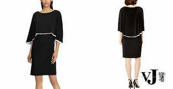 Lauren by Ralph Lauren Women's Jersey Cape Dress, Size 4 by Vanessa Jane