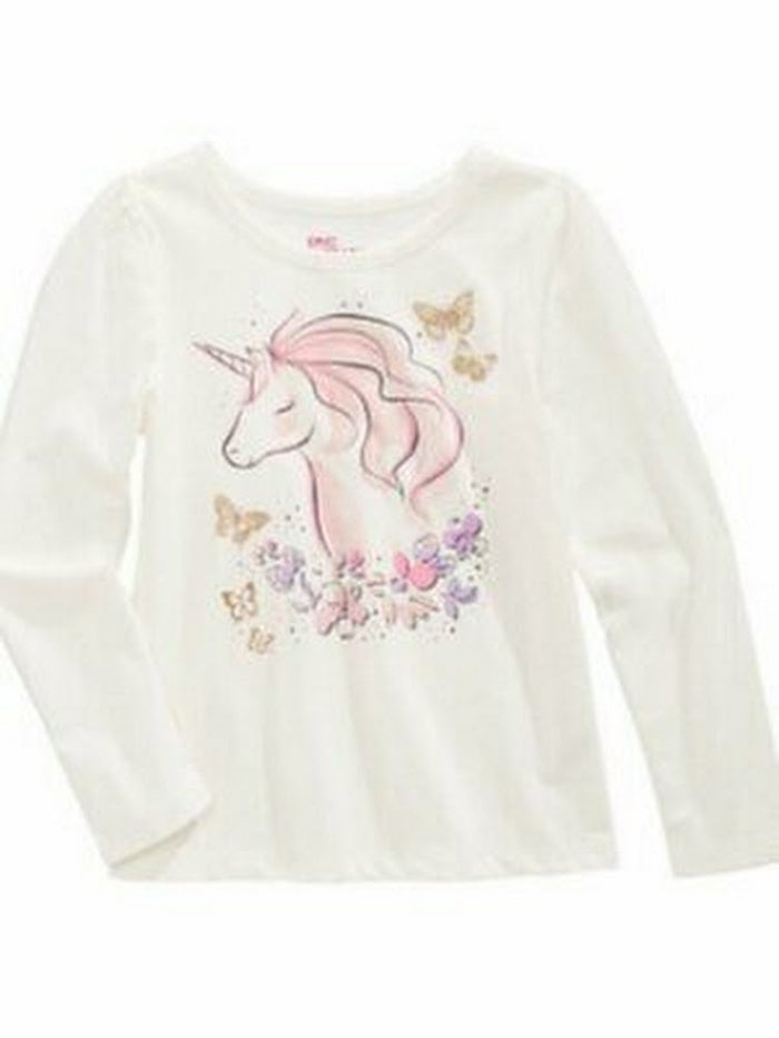 Epic Threads Toddler Girls Unicorn Flower T-Shirt, Size 2T by Vanessa Jane