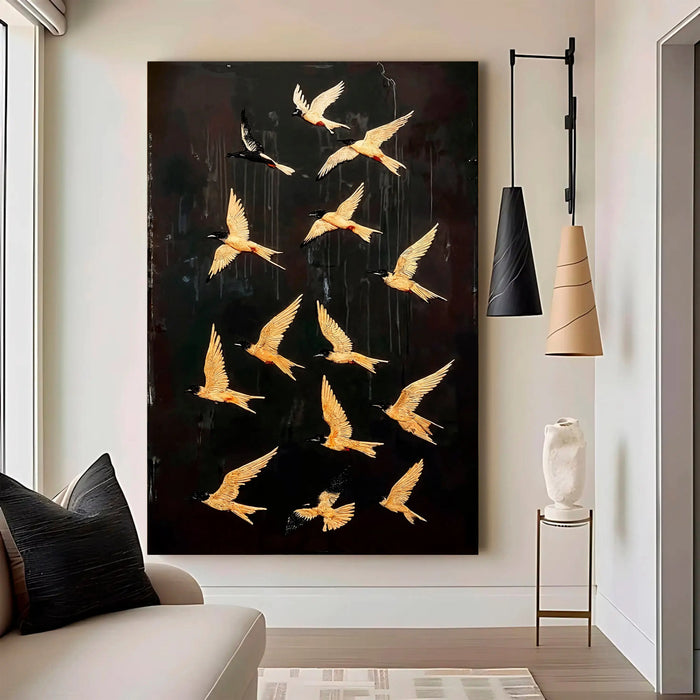 Abstract Flying Swallow Wall Art by Tailored Canvases