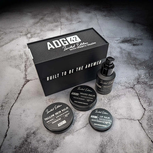 ADG42 All-Natural Premium Beard & Body Gift Kit by Active Doodie Gear®