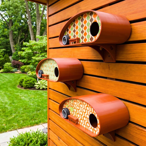 ADG42 Mid-Century Birdhouses | Retro RV Park Collection by Active Doodie Gear®