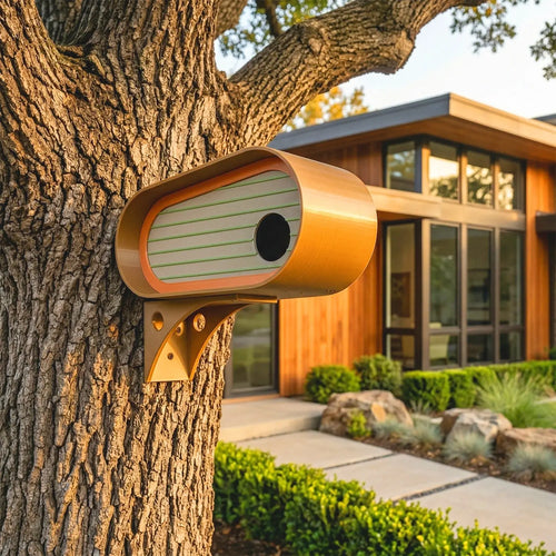 ADG42 The Oransa Mid-Century Modern Birdhouse by Active Doodie Gear®