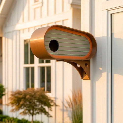 ADG42 The Oransa Mid-Century Modern Birdhouse by Active Doodie Gear®