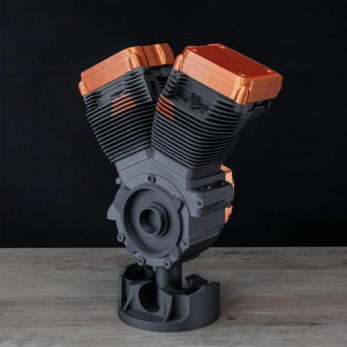 ADG42 V-Twin Engine Display - Black and Copper by Active Doodie Gear®