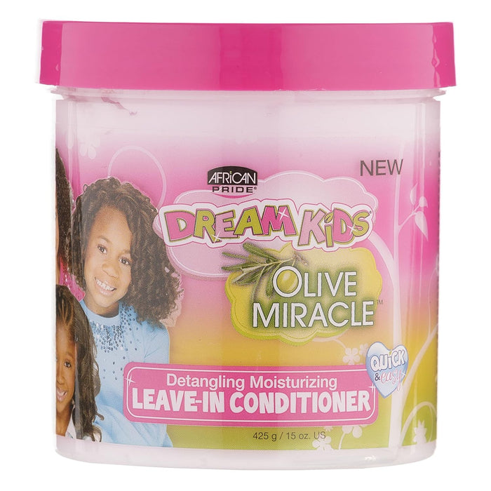 African Pride Dream Kids Olive Miracle Detangling Leave-In Conditioner, 15 oz