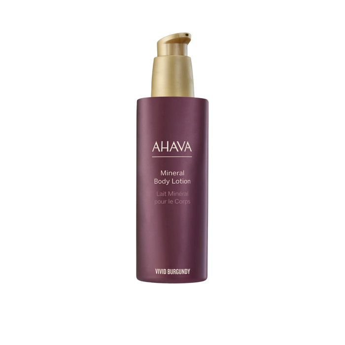Ahava Mineral Body Lotion Vivid Burgundy 8.5 OZ by Nava Beauty