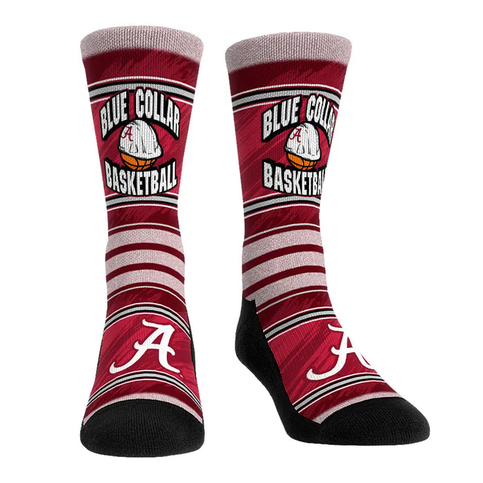 Alabama Crimson Tide - Blue Collar Basketball by Rock 'Em Socks