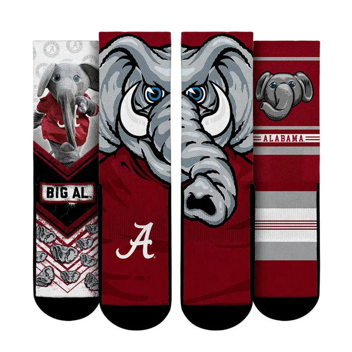Alabama Crimson Tide - Mascot 3-Pack by Rock 'Em Socks