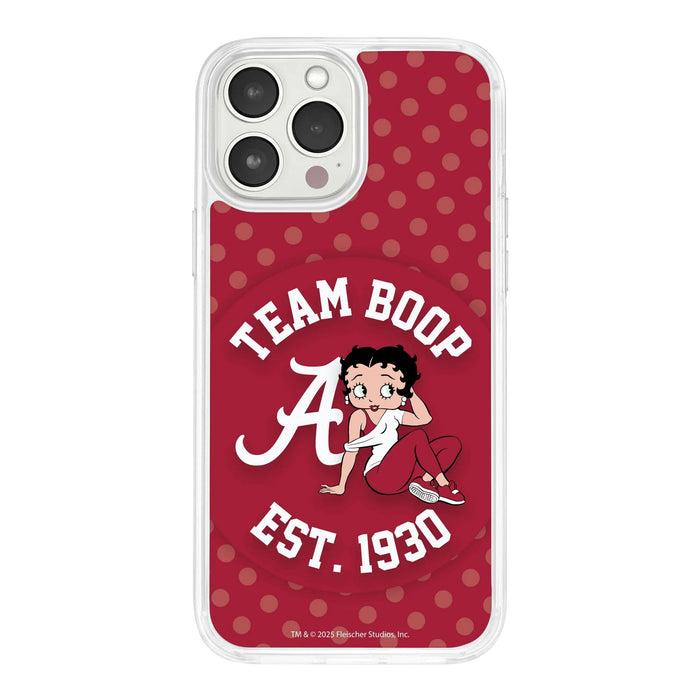 Alabama Crimson Tide X Betty Boop HD Apple iPhone 15 Mag-Safe Phone Case by Affinity Bands