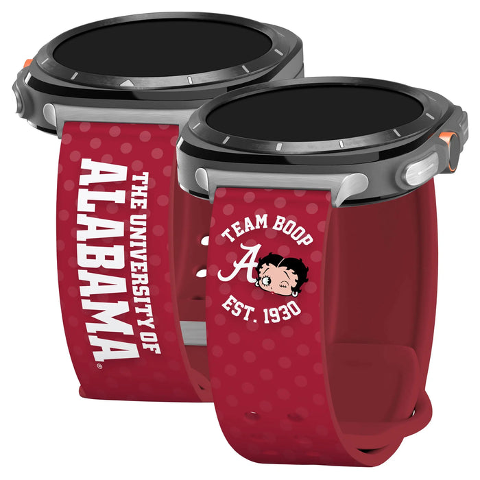 Alabama Crimson Tide X Betty Boop HD Samsung Galaxy Watch Ultra Watch Band by Affinity Bands