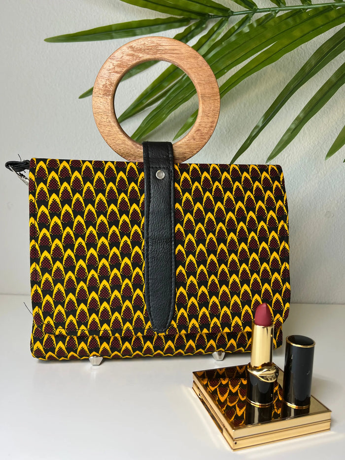 Aliyah African Print Hand Bag by Duma Mbili LLC
