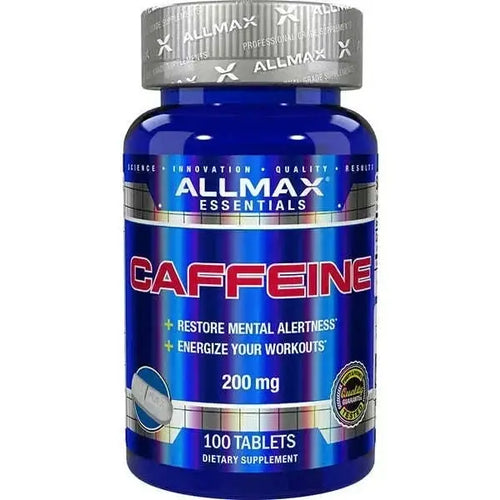 Allmax Caffeine 200mg, 100 Capsules by PoorBoySupplements.com