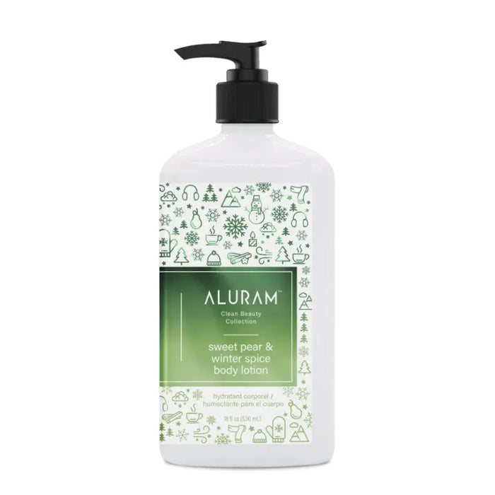 Aluram Sweet Pear & winter Spice Lotion 18oz by The Warehouse Salon