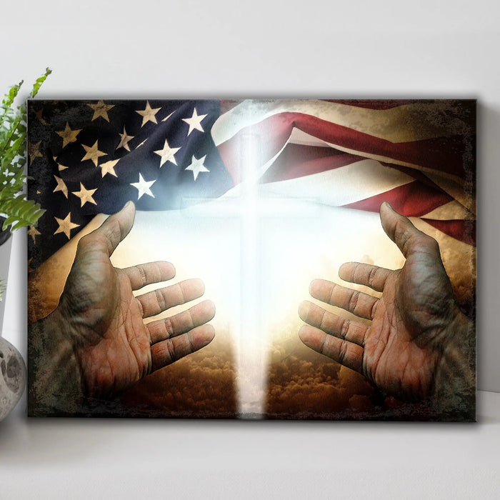 American Faith Canvas Wall Art by Tailored Canvases