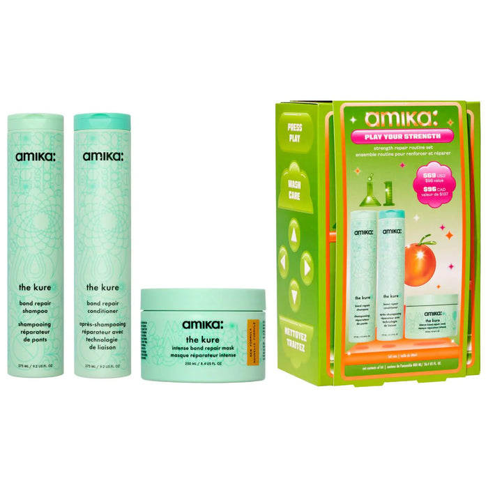 Amika Play Your Strength Hair Repair Routine Set ($98.00 value) by Nava Beauty