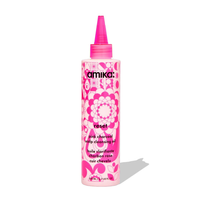 Amika Reset Pink Charcoal Scalp Cleansing Oil 6.7 Oz by Nava Beauty