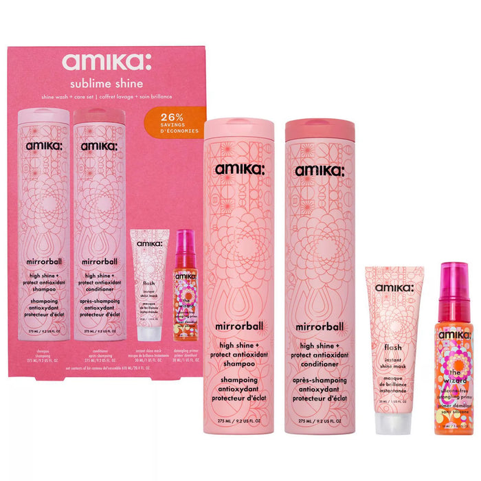 Amika Sublime Shine Wash + Care Hair Set by Nava Beauty