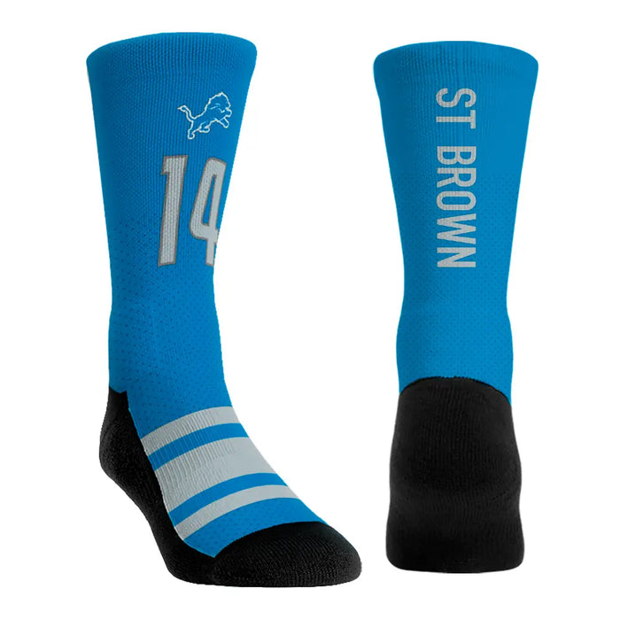 Amon-Ra St. Brown - Detroit Lions - Jersey (Blue) by Rock 'Em Socks