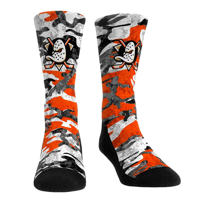 Anaheim Ducks - What The Camo by Rock 'Em Socks